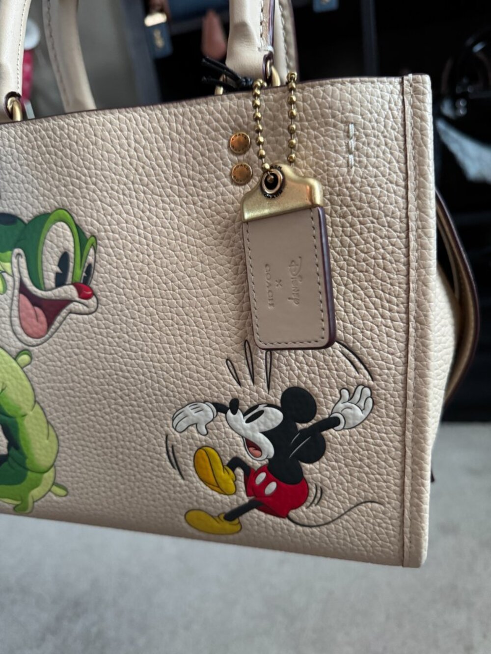 Disney X Coach Rogue 25 With Mickey Mouse And Caterpillar, NWT - Picture 3 of 16